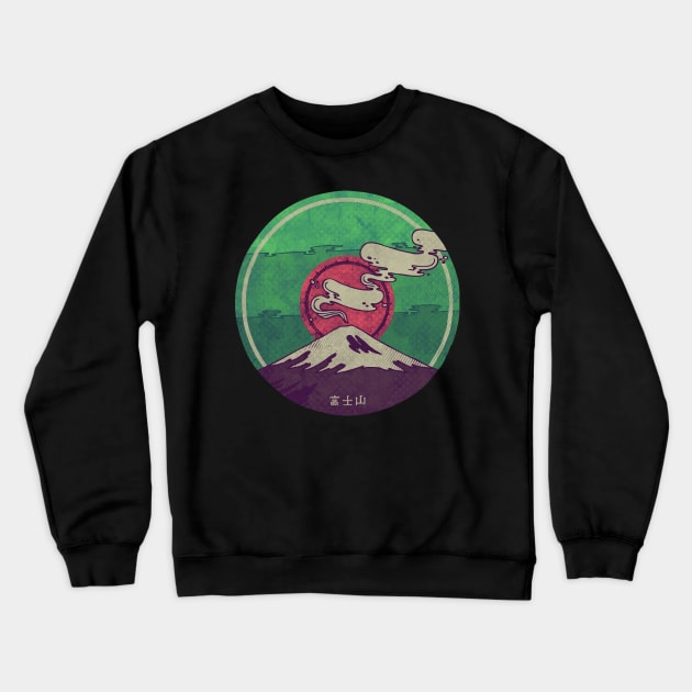 Mt. Fuji Crewneck Sweatshirt by againstbound